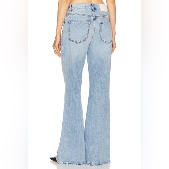 GRLFRND x Maggie MacDonald Jade Low Rise Relaxed Flare Jeans in Fairfax North - Picture 5 of 13